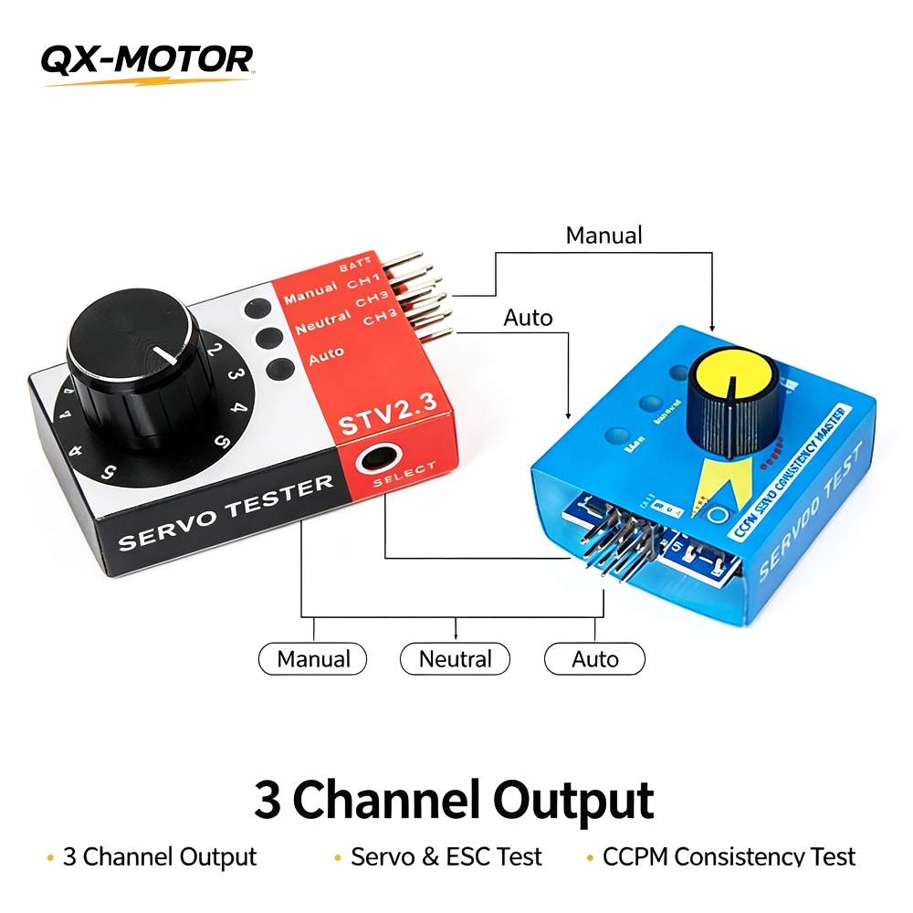 RC Servo Tester 3 Channel CCPM - đánh giá và giá Rc Helicopter Servo